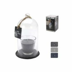 Sinsin Candela Bicchiere Vetro Con Campana 20 Cm