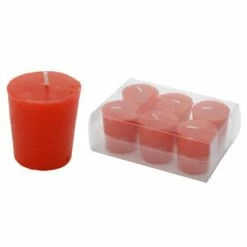 Sinsin Candela Cero Profumata 4 Cm 6 Pezzi Rosso