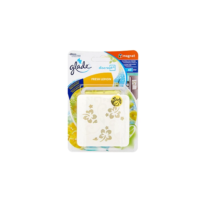 Glade® Glade - Discreet Magnet - Deodorante Per Ambienti Fresh Lemon 8 G 3 Glade® Glade - Discreet Magnet - Deodorante Per Ambienti Fresh Lemon 8 G