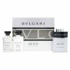 Bulgari Bvlgari Man Extreme Gift Set 60ml EDT Spray + 40ml Aftershave Balm + 40ml Shampoo And Shower Gel