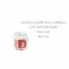 Mercury - Candela Rossa Alla Cannella Con Tappo Cuori In Gesso 6x6 Cm -Sconto Regalo Di Profumo in Italia 228691