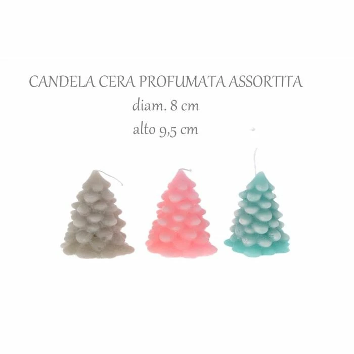 Mercury - Candela In Cera Profumata Albero - COLORI ASSORTITI 3 Mercury - Candela In Cera Profumata Albero - COLORI ASSORTITI