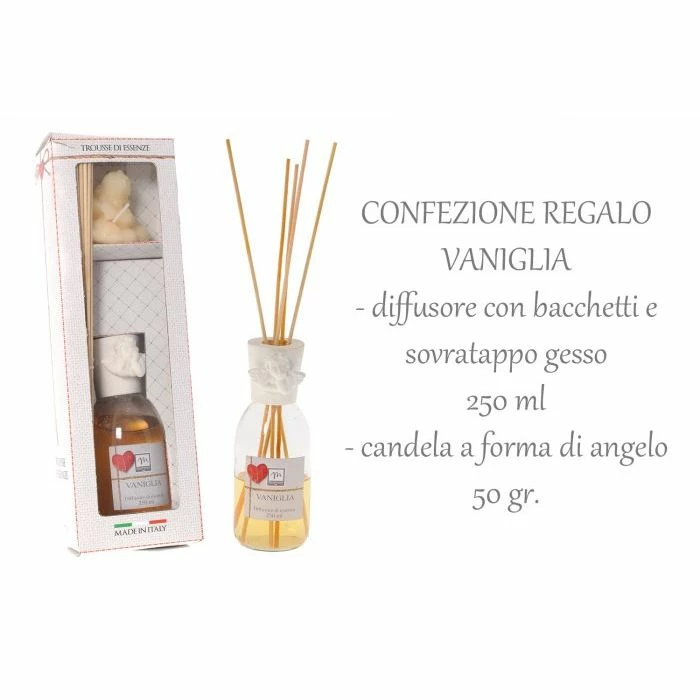Mercury - Confezione Regalo Diffusore Fragranza Vaniglia + Candela 3 Mercury - Confezione Regalo Diffusore Fragranza Vaniglia + Candela