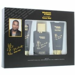 Whatever It Takes Kanye West Set Regalo 100ml EDT + 100ml Balsamo Dopobarba + 100ml Gel Doccia