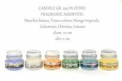 Mercury Vaso Di Vetro Candela Profumata 12,5 Cm Assortiti (NO SCELTA)