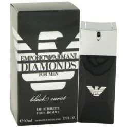 Giorgio Armani Emporio Diamonds Black Carat For Men 50 Ml Eau De Toilette Edt Profumo Uomo